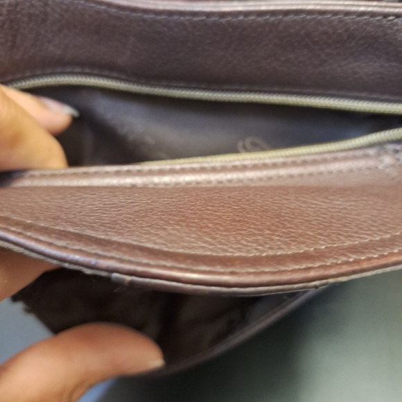 Vintage 1954 Fossil Butter Leather Shoulder Bag 75082 Brown Mini Purse - Picture 6 of 10